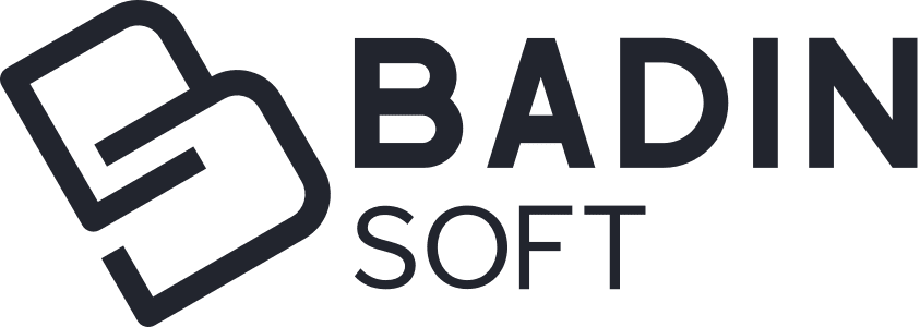 Badin Soft logo in black color